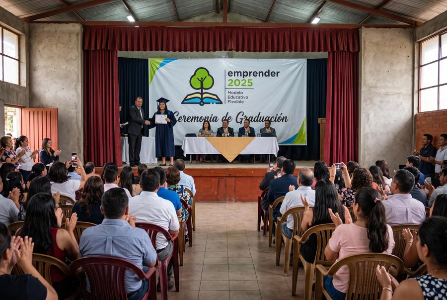 Ceremonia de graduación de bachilleres del programa